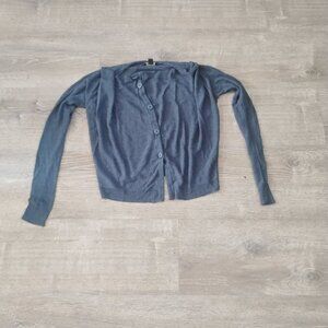 Lucky Brand Lightweight Knit Cardigan - Dusty Blue